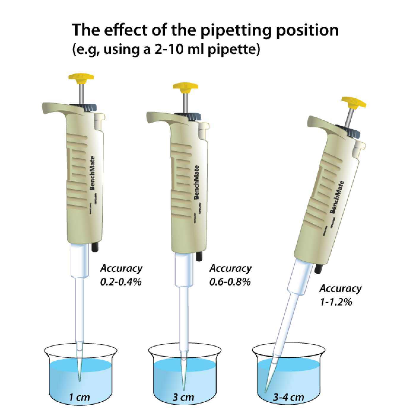 The effect of the Pipetting position