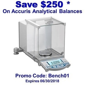 Featured Product – The Benchmark Accuris Analytical Balance Series